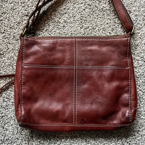 Margot New York Brown Genuine Leather crossbody Purse Boho‎ - Picture 4 of 7